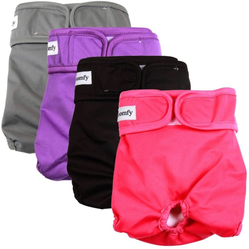 Female dog diapers reusable 4 pack